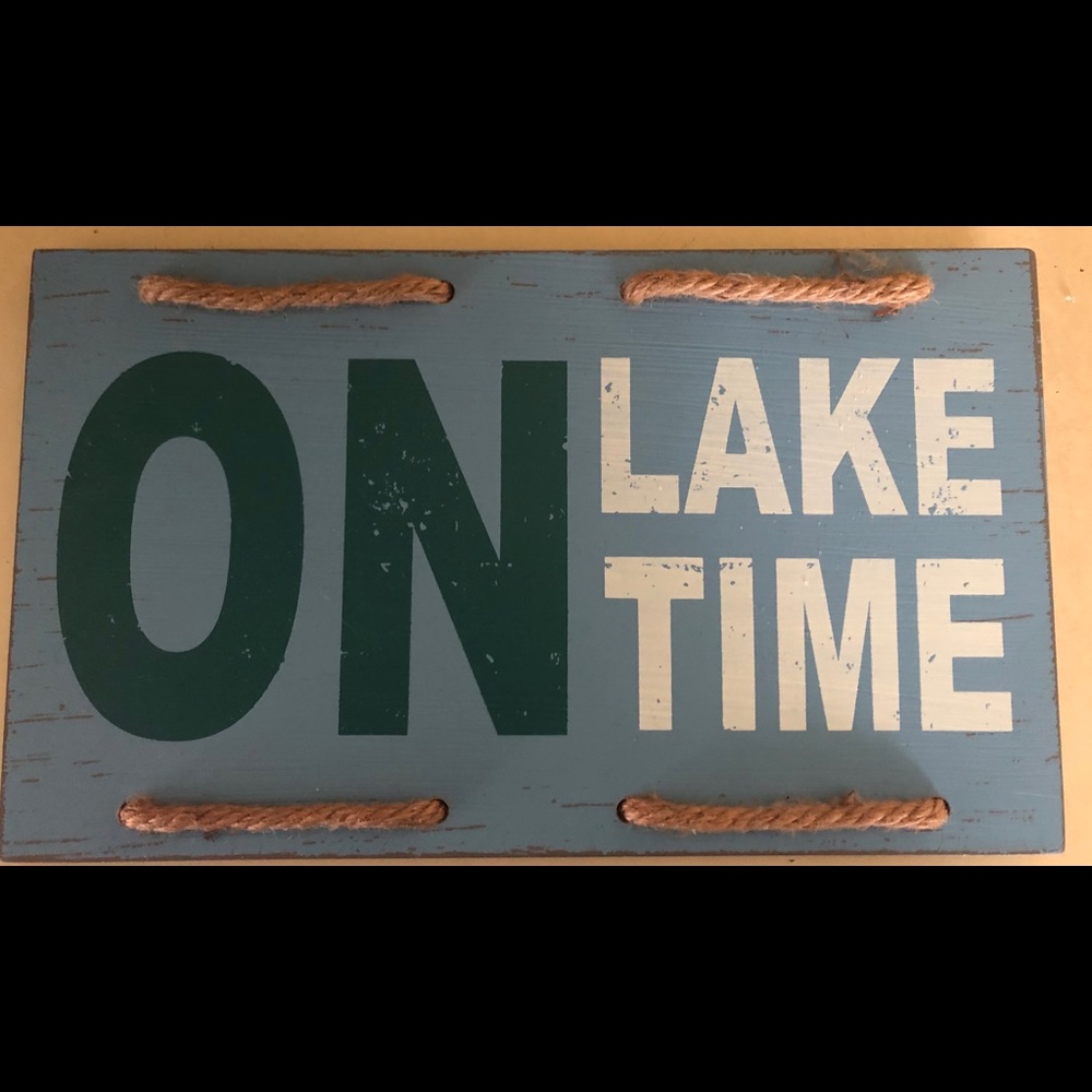 Lake sign